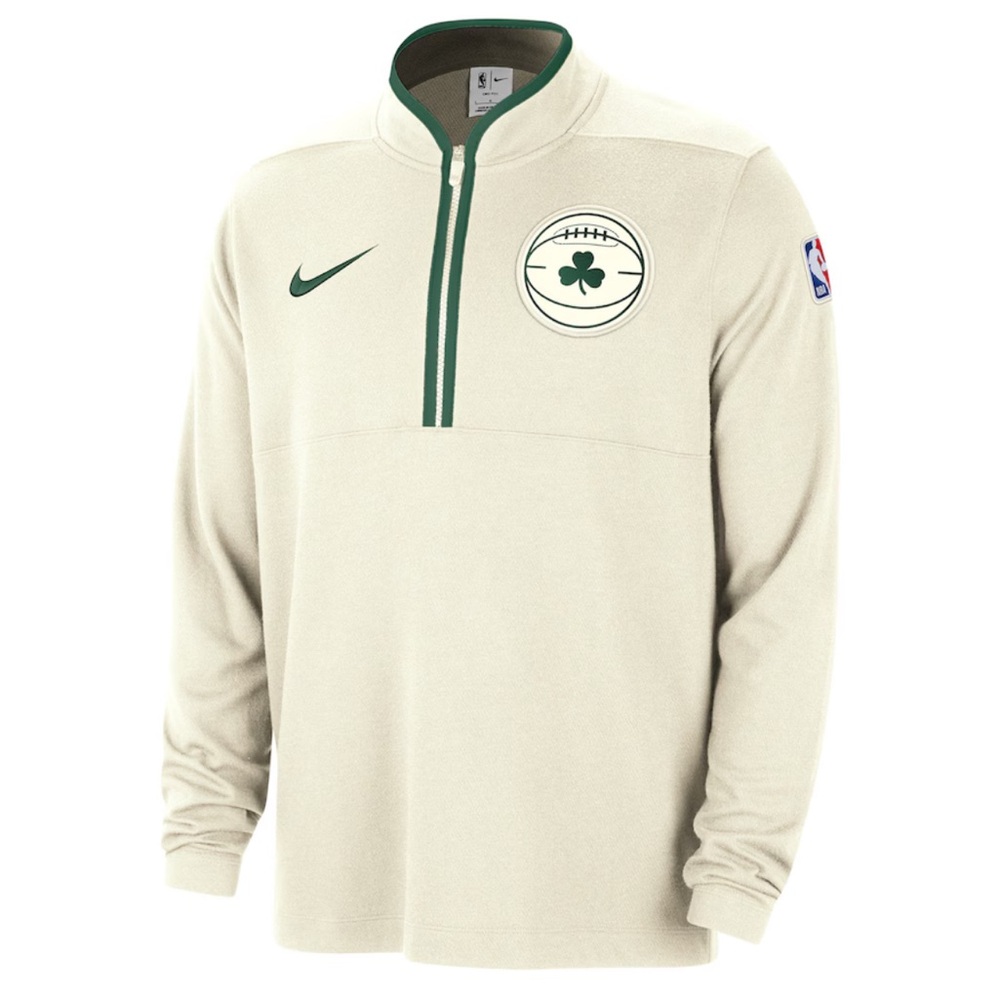 Nike Men's Boston Celtics 2023/24 City Edition Authentic Coaches Half-Zip